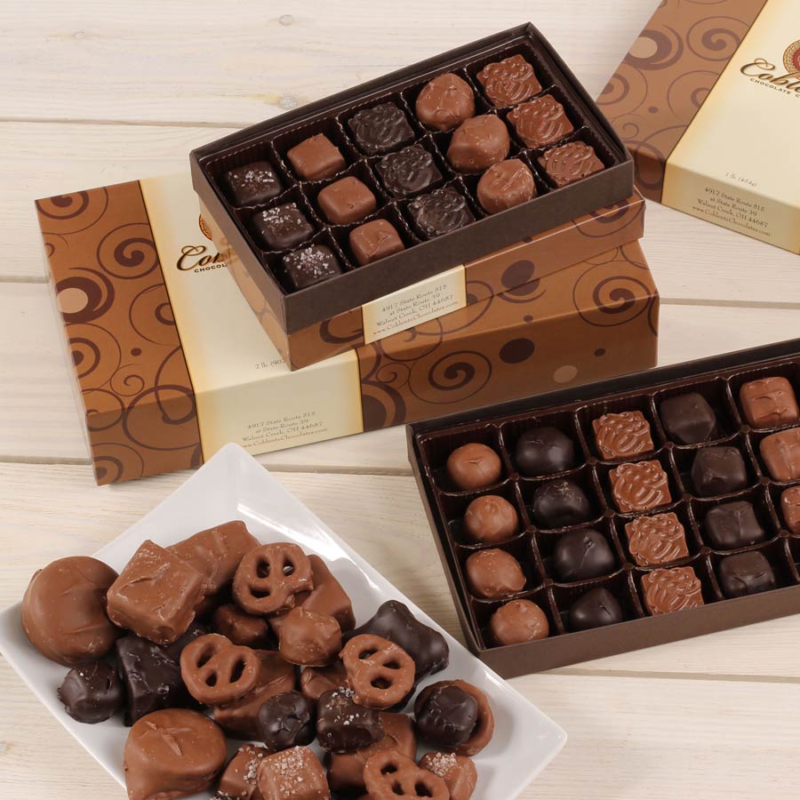 Coblentz Chocolate -Deluxe Assortment -Made Locally in Walnut Creek, Ohio.